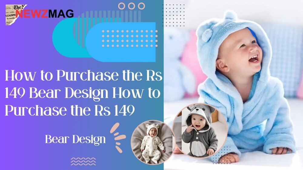 Rs 149 Bear Design Long-Sleeve Baby Jumpsuit